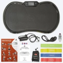 LifeGoods Trilplaat - Bluetooth Speaker - 180 Niveaus - Fitness Weerstandskabels - Afstandsbediening - Zwart -Merkloos Winkel 1200x1200 4663