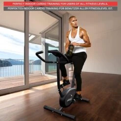 Physionics® Hometrainer - Met LCD-display, Verstelbare Zitting & Weerstand, Met Handpolssensoren, Tot 100 Kg, Zwart - Hometrainer, Fietstrainer, Fitnessfiets, Fitnessfiets, Ergometer 15 Physionics® Hometrainer - Met LCD-display, Verstelbare Zitting & Weerstand, Met Handpolssensoren, Tot 100 Kg, Zwart - Hometrainer, Fietstrainer, Fitnessfiets, Fitnessfiets, Ergometer -Merkloos Winkel 1200x1200 4677