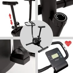Physionics® Hometrainer - Met LCD-display, Verstelbare Zitting & Weerstand, Met Handpolssensoren, Tot 100 Kg, Zwart - Hometrainer, Fietstrainer, Fitnessfiets, Fitnessfiets, Ergometer 17 Physionics® Hometrainer - Met LCD-display, Verstelbare Zitting & Weerstand, Met Handpolssensoren, Tot 100 Kg, Zwart - Hometrainer, Fietstrainer, Fitnessfiets, Fitnessfiets, Ergometer -Merkloos Winkel 1200x1200 4679
