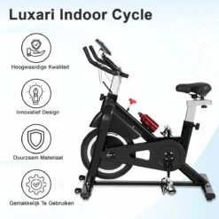 Luxari - Indoor Cycle 2 - Computer Met O.a. Hartslagfunctie - Verstelbare Weerstand - 10 Kg Vliegwiel - I-pad/telefoon Houder - Fitness Fiets - Hometrainer -Merkloos Winkel 1200x1200 4685