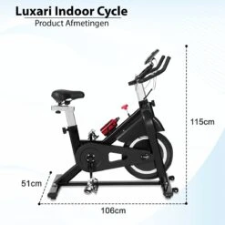 Luxari - Indoor Cycle 2 - Computer Met O.a. Hartslagfunctie - Verstelbare Weerstand - 10 Kg Vliegwiel - I-pad/telefoon Houder - Fitness Fiets - Hometrainer -Merkloos Winkel 1200x1200 4688