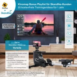Skandika Venn Roeimachine – Roeitrainers - Roeimachine - Home Roeiapparaat Fitness - Tablet Houder, Roeier Met Multifunctionele Computer, 8 Weerstandsniveaus Instelbaar, Onderhoudsarm - Fitnessapparaten - Grijs -Merkloos Winkel 1200x1200 4733