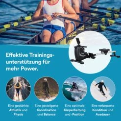 Skandika Venn Roeimachine – Roeitrainers - Roeimachine - Home Roeiapparaat Fitness - Tablet Houder, Roeier Met Multifunctionele Computer, 8 Weerstandsniveaus Instelbaar, Onderhoudsarm - Fitnessapparaten - Grijs -Merkloos Winkel 1200x1200 4737