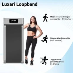 Luxari - Elektrische Loopband - Afstandsbediening - 2 HP Motor - LED Display - Treadmill - Hometrainer - Thuis Trainen -Merkloos Winkel 1200x1200 4756