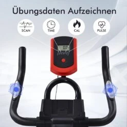 Indoor Cycling Fiets Met Magnetische Weerstand - Stationaire Cardiogym Hometrainer - 6 Kg Vliegwiel En Verstelbaar Comfortabel Zitje - Zwart En Rood -Merkloos Winkel 1200x1200 4779