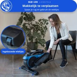Blue Lion Stoelfiets - Mini Hometrainer - Bureaufiets - Deskbike Voor Onder Bureau - Stepper - Crosstrainer - Bluetooth -Merkloos Winkel 1200x1200 4792