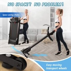 YJZQ Opvouwbare Loopband Voor Thuis - 1.5HP Elektrisch Gemotoriseerde Loopband Running Exercise Machine Met LCD-scherm -1-12KM / H - 12 Programma's Met Telefoonhouder Voor Home Gym Fitness Workout Jogging Walking-Black -Merkloos Winkel 1200x1200 4827