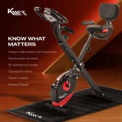 KM-Fit Hometrainer, Fitnessfiets, Opvouwbare Fitnessfiets, Tot 100kg -Merkloos Winkel 1200x1200 5010