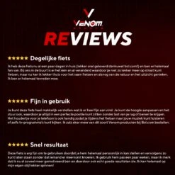 Venom Sports Hometrainer Fiets – Fitness Fiets – Professionele Indoor Cycle Met Lage Instap – Hometrainer Fitness – Hoge Stabiliteit – Spinningfiets – Cardio Bike – LCD Scherm – Verstelbaar – V-belt Aandrijving – Tot 175cm En 150kg – Zwart/Rood -Merkloos Winkel 1200x1200 5050