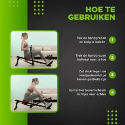 MaxedMore Roeitrainer - Fitness Roeimachine - Roeiapparaat Met Weerstand - Fitness Apparaten Voor Thuis - Hometrainer - 12 Weerstanden - Inklapbaar - Zwart -Merkloos Winkel 1200x1200 5084