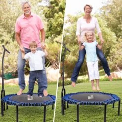 FOXSPORT Hoogwaardige Fitness Trampoline Met Handvat - Opvouwbare Trampoline - Volwassene Of Kindertrampoline Tot 120 Kg - Inclusief Handgrip - Sport Trampoline -Merkloos Winkel 1200x1200 5102