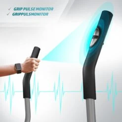 Merkloos Crosstrainer / Hometrainer Met LCD-Display - Zilver -Merkloos Winkel 1200x1200 5126