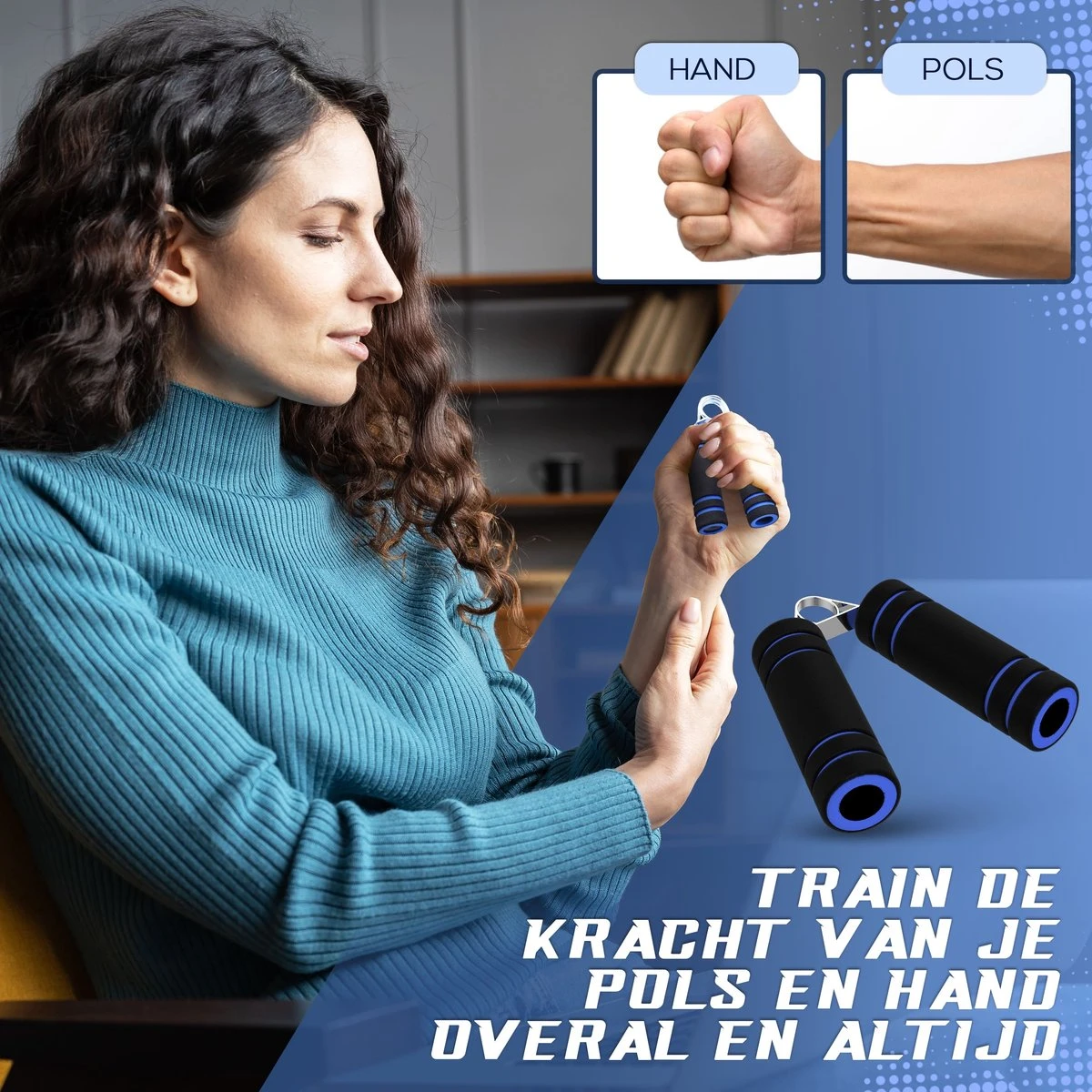 MyFitness Fitness Set 6 In 1 - Opdruksteunen - Push Up Bars - Ab Roller - Springtouw - Weerstandsbanden - Yoga Mat - Thuis Fitness - Blauw 9 MyFitness Fitness Set 6 In 1 - Opdruksteunen - Push Up Bars - Ab Roller - Springtouw - Weerstandsbanden - Yoga Mat - Thuis Fitness - Blauw - Afbeelding 7