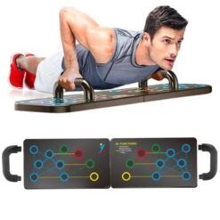 FitKit Push Up Bord - Fitness - Krachttraining Thuis - Opdruksteun 16 Variaties - Push Up Board - Trainen Van 4 Spiergroepen - Opdruk Bord - Sporten - Push Up Bars - Thuis Sporten - Opdrukken