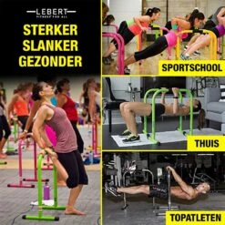 Lebert Equalizer XXL Dip Bars Mat Zwart - Dip Station - Pull Up Bar - Push Up Bars - Calisthenics - Krachttraining Voor Het Gehele Lichaam 16 Lebert Equalizer XXL Dip Bars Mat Zwart - Dip Station - Pull Up Bar - Push Up Bars - Calisthenics - Krachttraining Voor Het Gehele Lichaam -Merkloos Winkel 1200x1200 5203