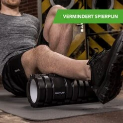 Tunturi Yoga Grid Foam Roller - Foam Roller The Grid - Foamroller - Fitness Roller - 33cm - Zwart - Incl. Gratis Fitness App -Merkloos Winkel 1200x1200 521