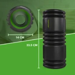 Tunturi Yoga Grid Foam Roller - Foam Roller The Grid - Foamroller - Fitness Roller - 33cm - Zwart - Incl. Gratis Fitness App -Merkloos Winkel 1200x1200 522