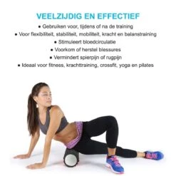 LifeGoods Grid Foam Roller – Trigger Point Massage - Fitness – Yoga – Pilates – Fascia – Bindweefsel - Soft – 33cm - Zwart -Merkloos Winkel 1200x1200 528
