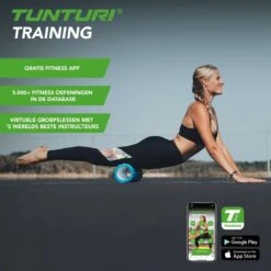 Tunturi Yoga Grid Foam Roller - Foam Roller The Grid - Foamroller - Fitness Roller - 33cm - Oranje - Incl. Gratis Fitness App -Merkloos Winkel 1200x1200 532