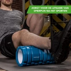 Tunturi Yoga Grid Foam Roller - Foam Roller The Grid - Foamroller - Fitness Roller - 33cm - Oranje - Incl. Gratis Fitness App -Merkloos Winkel 1200x1200 533