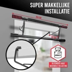 Pull Up Bar – Incl. Weerstandsband – Optrekstang – Pull Up Station – Dip Bars – Buikspiertrainer – Pull Up Bar Deur -Merkloos Winkel 1200x1200 5398