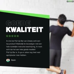 Zoluko Professionele Pull Up Bar Wandmontage - Incl. Weerstandsband Medium En E-book - 150kg Draagkracht - Eenvoudige Bevestiging - Optrekstang Fitness - Pull Up Station Voor Thuis Sporten - Chin Up Bar - Zwart -Merkloos Winkel 1200x1200 5413