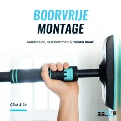 Pull Up Bar - Met Smartlock & Comfort Foam - Tot 200KG - 70 Tot 95 Cm - Optrekstang Voor In Deur - Krachttraining - Oozze -Merkloos Winkel 1200x1200 5429