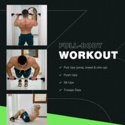 Zoluko Professionele Pull Up Bar - 200kg Draagkracht - Incl. Ebook - Eenvoudige Bevestiging - Optrekstang Fitness - Pull Up Station Voor Thuis Sporten - Chin Up Bar - Zwart/Blauw -Merkloos Winkel 1200x1200 5453