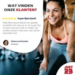 JUST23 Sauna Belt - Zweetband Buik - Sauna Band - Buiktrainer - Afslankband Buik - Afslankriem - Doeltreffend Afslanken – Zwart -Merkloos Winkel 1200x1200 5495