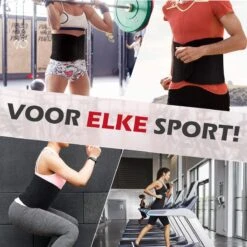 JUST23 Sauna Belt - Zweetband Buik - Sauna Band - Buiktrainer - Afslankband Buik - Afslankriem - Doeltreffend Afslanken – Zwart -Merkloos Winkel 1200x1200 5496