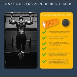 RP® Foam Roller Inclusief Massage Bal Workout EBook, Tas & Poster - Foamroller Massage Roller & Massagebal - Triggerpoint Bal -Merkloos Winkel 1200x1200 551