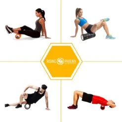 RP® Foam Roller Inclusief Massage Bal Workout EBook, Tas & Poster - Foamroller Massage Roller & Massagebal - Triggerpoint Bal -Merkloos Winkel 1200x1200 552