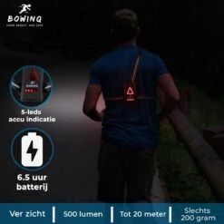 BOWINQ Boston 500 - Hardloop Verlichting - Hardloopvest Oplaadbaar - Wandel Verlichting - Borstlamp Van Kwaliteit - Reflectievest - Waterdicht - 1 Jaar Garantie -Merkloos Winkel 1200x1200 5542