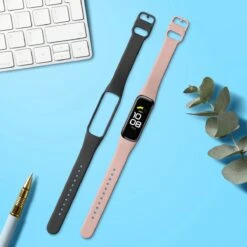 Kwmobile 2x Armband Voor Samsung Galaxy Fit 2 - Bandjes Voor Fitnesstracker In Zwart / Oudroze -Merkloos Winkel 1200x1200 5572