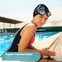 Cynergie - Zwem Accessoires - 6 Delig - Badmuts - Zwembril - Neusklem Zwemmen - Neusknijper - Duikbril - Met Opbergdoosje - Zwembrillen Volwassenen En Kinderen -Merkloos Winkel 1200x1200 57