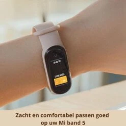 Merkloos Horlogebandje Geschikt Voor Mi Band 5/6 - Sportarmband - Slimme Horlogeband Geschikt Voor Mi Band 5/6 - Zwart -Merkloos Winkel 1200x1200 5715