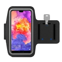 MMOBIEL Universele Hardloop Armband Zwart -Geschikt Voor Apple Iphone, Samsung, Xiaomi, Huawei Etc - Sportarmband - Hardlooparmband - Smartphone Houder - Sportband - Telefoon Houder - Verstelbaar