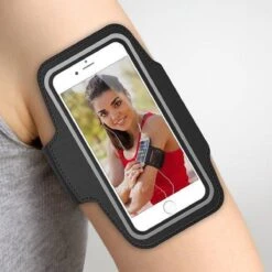 MMOBIEL Universele Hardloop Armband Zwart -Geschikt Voor Apple Iphone, Samsung, Xiaomi, Huawei Etc - Sportarmband - Hardlooparmband - Smartphone Houder - Sportband - Telefoon Houder - Verstelbaar -Merkloos Winkel 1200x1200 5732