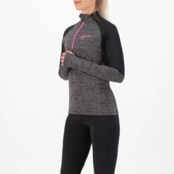 Rogelli Enjoy Runningtop - Sporttrui Dames - Grijs/Zwart/Roze - Maat L -Merkloos Winkel 1200x1200 5745