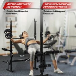 Physionics - Multifunctionele Halterbank - Trainingsbank - Krachtstation - Trainingsstation - Halters - Halterset - Verstelbaar -Merkloos Winkel 1200x1200 5782