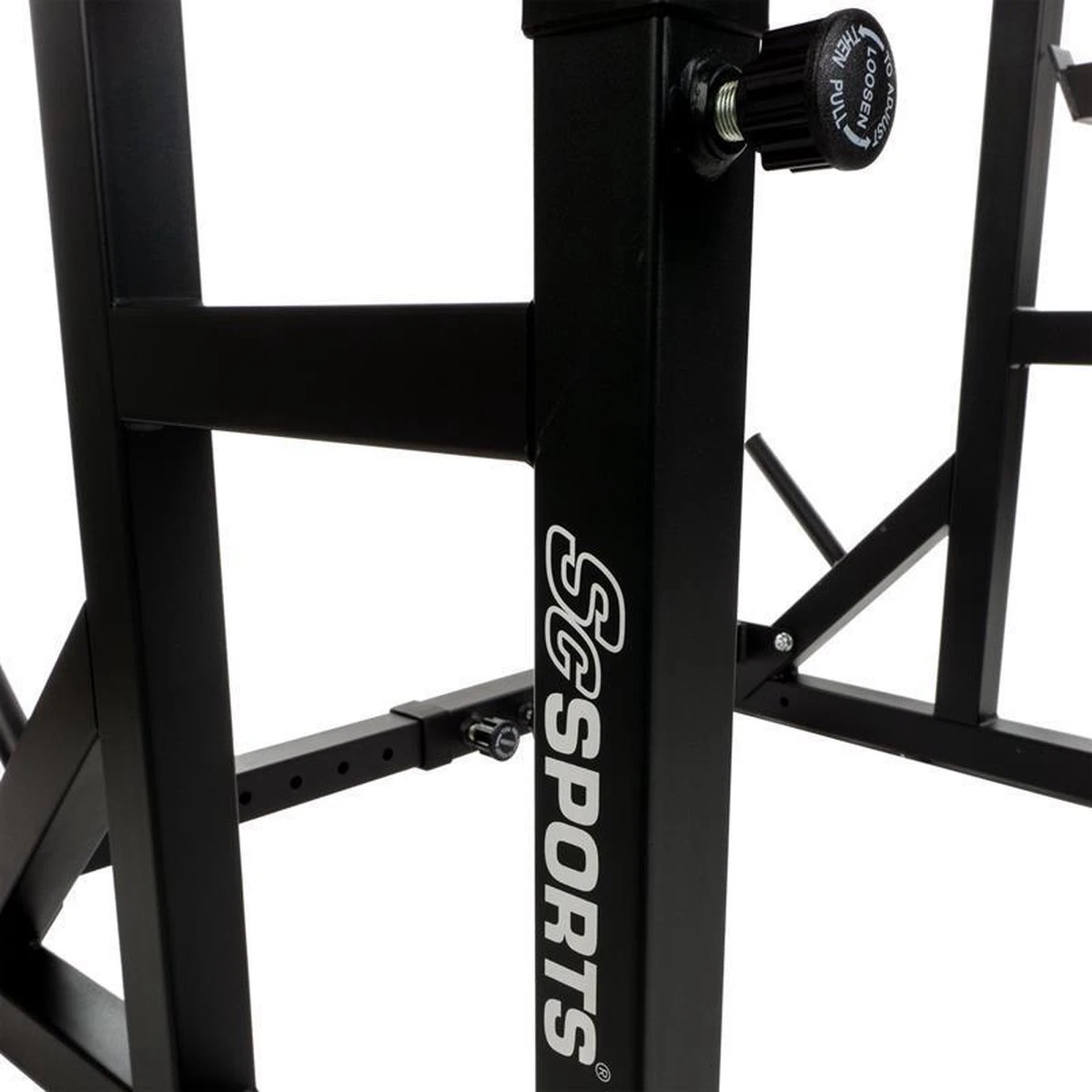 ScSPORTS® Squat Rack - Squat Rek - Verstelbaar - Tot 150 KG Belastbaar - Fitness 12 ScSPORTS® Squat Rack - Squat Rek - Verstelbaar - Tot 150 KG Belastbaar - Fitness - Afbeelding 10