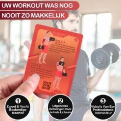 WEBU 51 Bodyweight Kaarten + 55 Dumbbell Workout Kaarten + 51 Yoga Kaarten - Fitness - Yoga - Thuis Sporten - Crossfit - Personal Trainer - Hometrainer | Incl. Gratis Trainingsvideo’s -Merkloos Winkel 1200x1200 5860