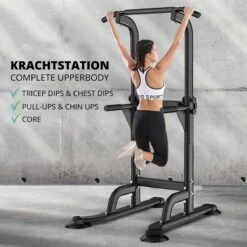 Krachstation Met Pull Up Bars En Dip Bars - Homegym - Pull Up Station - Power Tower - Max. 150KG -Merkloos Winkel 1200x1200 5881