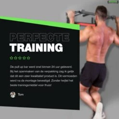 Zoluko Professionele Dip & Pull Up Bar Wandmontage - 200kg Draagkracht - Dip Station - Incl. E-book - Eenvoudige Bevestiging - 2 In 1 Pull Up Station En Dip Station Voor Thuis Sporten - Optrekstang Fitness - Dip Bars - Chin Up Bar - Zwart/Rood -Merkloos Winkel 1200x1200 5889