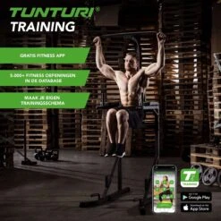 Tunturi PT20 Power Tower - Pull Up Station - Dip Station - Sit Up - Bankdrukken - Incl. Gratis Fitness App -Merkloos Winkel 1200x1200 5898