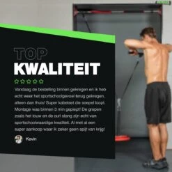 Zoluko Home Fitness Kabelsysteem 14-delig Set - Krachtstation Voor Thuis Sporten - Incl. E-book - Incl. Triceps Touw, Biceps Stang En Handgrepen - 100kg Draagkracht - Eenvoudige Bevestiging - Krachttraining - Lat Pulley - Home Gym - Zwart/Zilver -Merkloos Winkel 1200x1200 5903