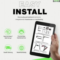 Zoluko Professionele Dip & Pull Up Bar Wandmontage - Incl. Weerstandsband Medium En E-book - 200kg Draagkracht - Dip Station - Eenvoudige Bevestiging - 2 In 1 Pull Up Station En Dip Station - Optrekstang Fitness - Dip Bars - Chin Up Bar - Zwart/Rood -Merkloos Winkel 1200x1200 5930