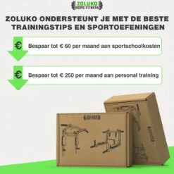 Zoluko Professionele Dip & Pull Up Bar Wandmontage - Incl. Weerstandsband Medium En E-book - 200kg Draagkracht - Dip Station - Eenvoudige Bevestiging - 2 In 1 Pull Up Station En Dip Station - Optrekstang Fitness - Dip Bars - Chin Up Bar - Zwart/Rood -Merkloos Winkel 1200x1200 5931