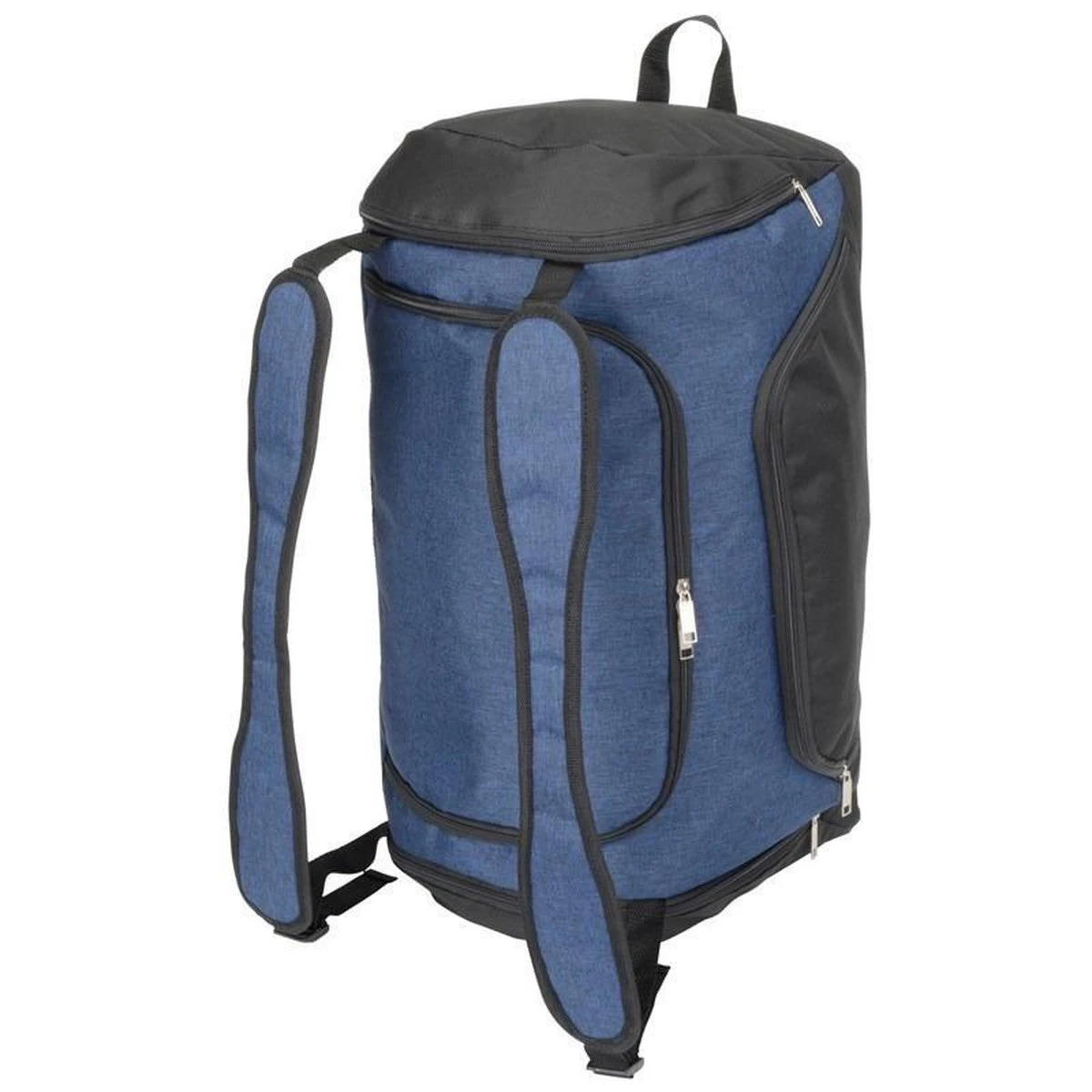 Merkloos Blauw/zwarte Sporttas/weekendtas/rugtas Met Schoenenvak 55 Cm - 45 Liter - Fitness/sporttassen - Weekendtassen/reistassen 4 Merkloos Blauw/zwarte Sporttas/weekendtas/rugtas Met Schoenenvak 55 Cm - 45 Liter - Fitness/sporttassen - Weekendtassen/reistassen - Afbeelding 2