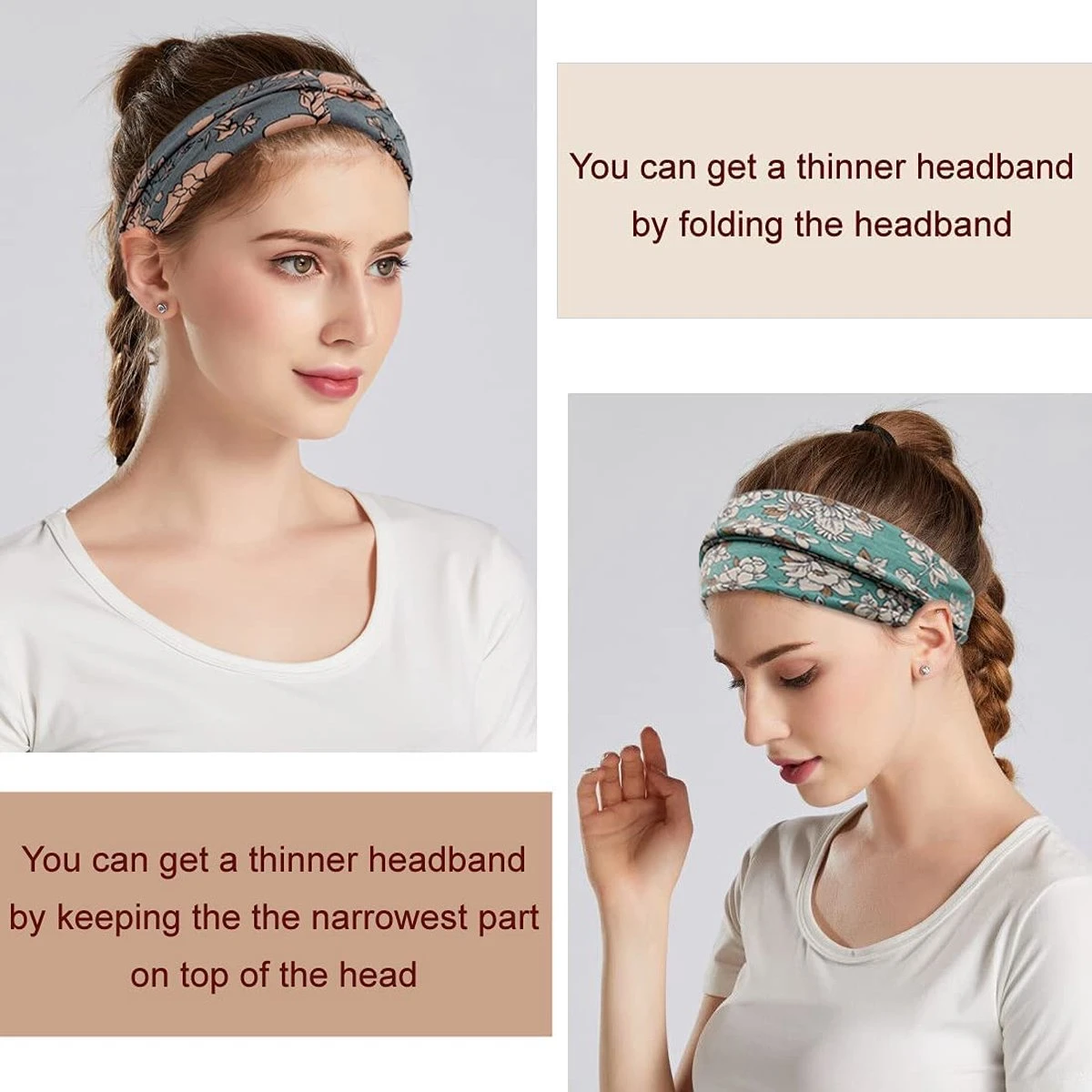 BOTC Haarband - 6 Stuks Dames Haarbanden - Boho Hoofdbanden - Retro Brede Haarbanden - Voor Yoga & Workout - Elastische 7 BOTC Haarband - 6 Stuks Dames Haarbanden - Boho Hoofdbanden - Retro Brede Haarbanden - Voor Yoga & Workout - Elastische - Afbeelding 5